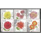 ГДР. Международная выставка садоых цветов. Эрфурт. 1979г. Mi#2435-40. Серия с СГ.