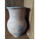 Крынка(разливная). Кустарное производство(ручная работа).Стоит клеймо мастера(i k). Для антуража, в коллекцию, для оформления.