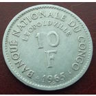 Конго. 10 франков 1965