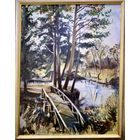 Звонков И.Г "Белорусский пейзаж", холст, масло. Размер 53х67,5 см.