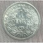 Монета 1 марка 1915 год. Германская империя. Вильгельм II.