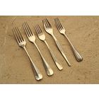 Вилка столовая посеребренная клеймо Германия ХХ век 5 штук.