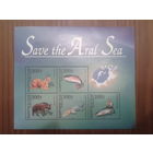 Киргизия 1996 Спасите Аральское море блок