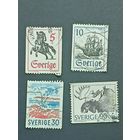 Швеция 1967. Предметы из истории почты и природы. Полная серия