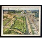 Корженевский А.С "Витебск.Площадь Черняховского", 1965г. Картон, масло. Размер с рамой 54х70 см.