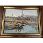 Дучиц Н.В. 36-27 см к/м пейзаж 1958 г.