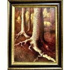 Казаков Б.И;81/61,5см. "День угасает". 1995г. Оргалит, масло. Размер 81х61,5 см.