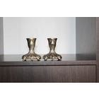 Металлические подсвечники, высота 8.5 см., внутренний диаметр 2,3 см., 2 шт.