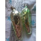 Елочные игрушки.  Огурец. 2 шт.. (с)