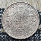 Британская Индия 1 рупия 1916 года. Король Георг V. I Мировая война. Серебро. Сторгуй за свою цену, предложи обмен!