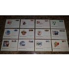 Почтовые карточки 12 шт - Год грамотности, Окленд 90 филвыставка, Красный крест, Ордена герой соцтруда, Птицы, карта, Геологический конгресс, спорт, самолеты, шахматы Карпов Каспаров Соцфилэкс 83 и др