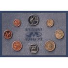 ЮАР, годовой набор монет 1 2 5 10 20 50 центов 1 и 2 ранд 1993, банковская запайка SA Mint, UNC