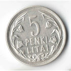 Литва 5 лит 1925