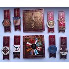 Значки спортивные 10 штук