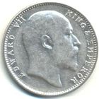 Британская Индия. Эдуард VII. 1 рупия 1904 г.