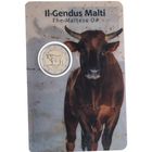 2 евро 2025 Мальта Мальтийский бык блистер BU