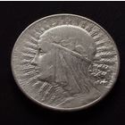 5 злотых 1933 г.  Польша. (1)  Ядвига.  Серебро. ЛЮКС