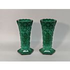 Ваза малахитовое стекло