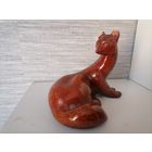 Статуэтка Соболь куница майолика керамика