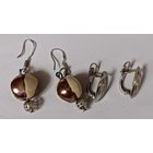 Красивые сережки. Две пары. Все лоты с 1 рубля!