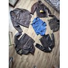 Обзорный лот из знаменитых курток советских пилотов из кожи козы-шевреток! 5 курток в ходовых размерах! Цена указана только за самую лучшую куртку где  жёлтый фонарь!