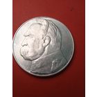 10 Злотых 1936 Польша. Пилсудский. Серебро. С рубля. (29) В Блеске.