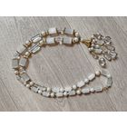 Бусы Чехия сатиновое стекло РЕДКОСТЬ!!!