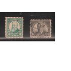 США-1925, (Скотт.622-623),  гаш. ( 1 м - *) , Стандарт, Президенты, (полная серия)