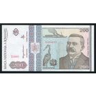 Румыния 200 лей 1992 г. Р 100. Серия D.003. UNC