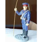 Солдат . Казачьи части  1941 г. Металл , 6 см .