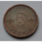 Финляндия, 5 пенни 1964 г.