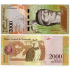 Венесуэла. 2000 боливаров (образца 2016 года, P96b, подпись 2, вз-Боливар, UNC)