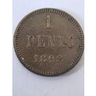 1 пенни 1898 г.  Финляндия,