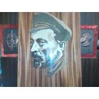 Верный рыцарь революции - Железный Феликс Эдмундович Дзержинский Iron Felix Dzerzhinsky. Маркетри 76х52 (мозаика шпон) Щит и Меч чеканка. "Меч и пламя революции" С.Алексиевич. (ФЭД ЧК ВЧК КГБ) Z