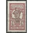 Мартиника. Островитянка. 1908г. Mi#58.