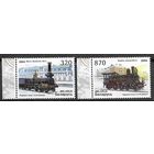 Беларусь 2004 Локомотивы Чистая серия ** 2м.  547-548 Паровозы Вокзалы Железная дорога**