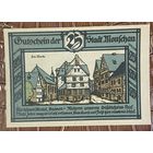 Нотгельд 25 пфеннигов 1921 год. Моншау. Веймарская республика