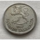 Финляндия 1 марка 1967 - серебро 0,350