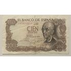 Банкнота Испания 100 песет 1970 год.