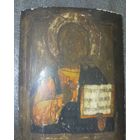 Икона Господь Вседержитель, 19 век, отличная! Размер! С рубля!