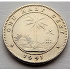 Либерия. 1/2 цента 1941 год  KM#10a  "Фауна"Слон"  Тираж: 250.000 шт