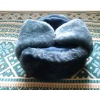 Зимняя шапка форменная ЮСТИЦИЯ РФ: синий мех, верх сукно тёмно-синее, р. 58.