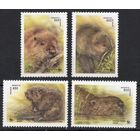 Беларусь 1995. Фауна. Европейский бобер 4 марки (48)