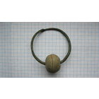 Древняя привеска. Височное кольцо.Бронза.