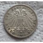 Любек 3 марки 1913 Тираж 33.334 шт с блеском