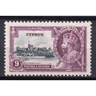 80.BrK. Великобритания. Колонии. Кипр. Серебряный юбилей. Георг V. 1935 г. 9Pia. Mi.#132.
