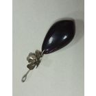 Кулон,черный янтарь