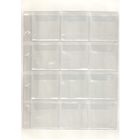 Листы для монет 200х250 мм на 12 ячеек 58х58 мм формат Оптима