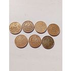 7 монет по 3 копейки 1926-29-30-31-36-37-56 гг.СССР.