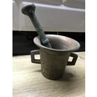 Старинная бронзовая ступка.
